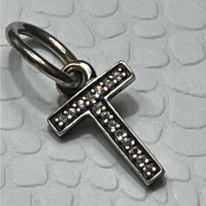 Pandora Sterling Silver Letter “T” Charm